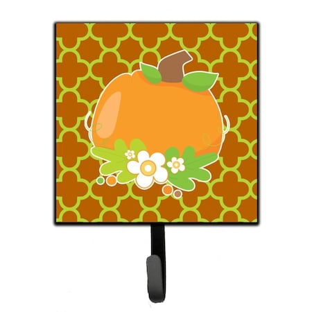 Carolines Treasures Fall Pumpkin Orange Quatrfoil Leash or Key Holder BB6919SH4
